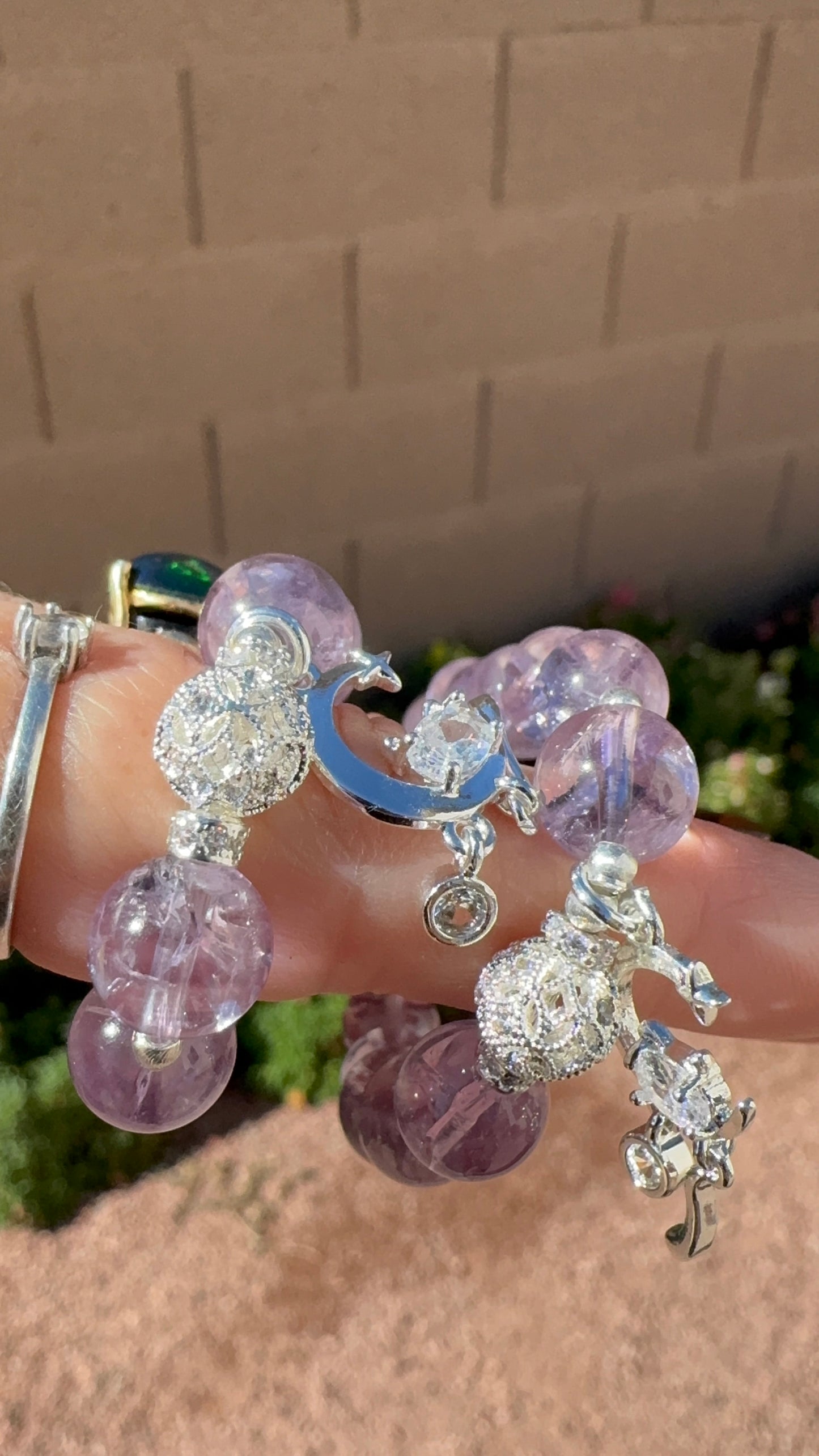 Amethyst & Charm Bracelet