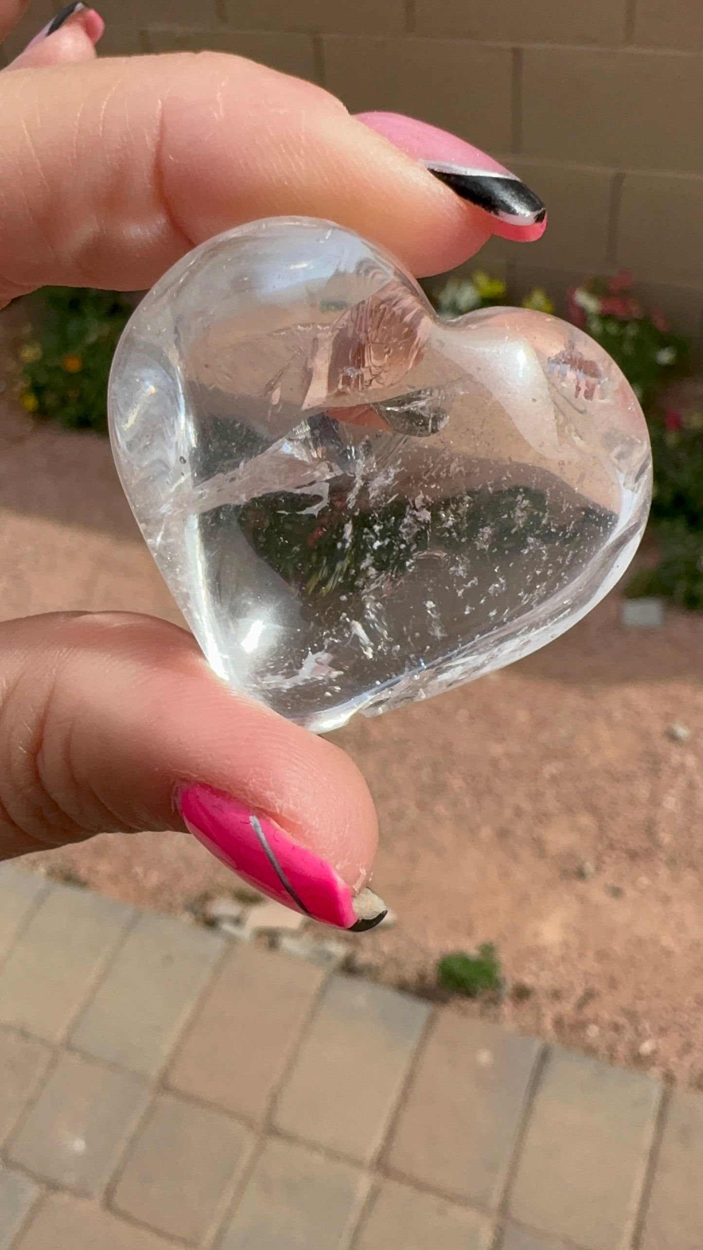 Clear Quartz Heart