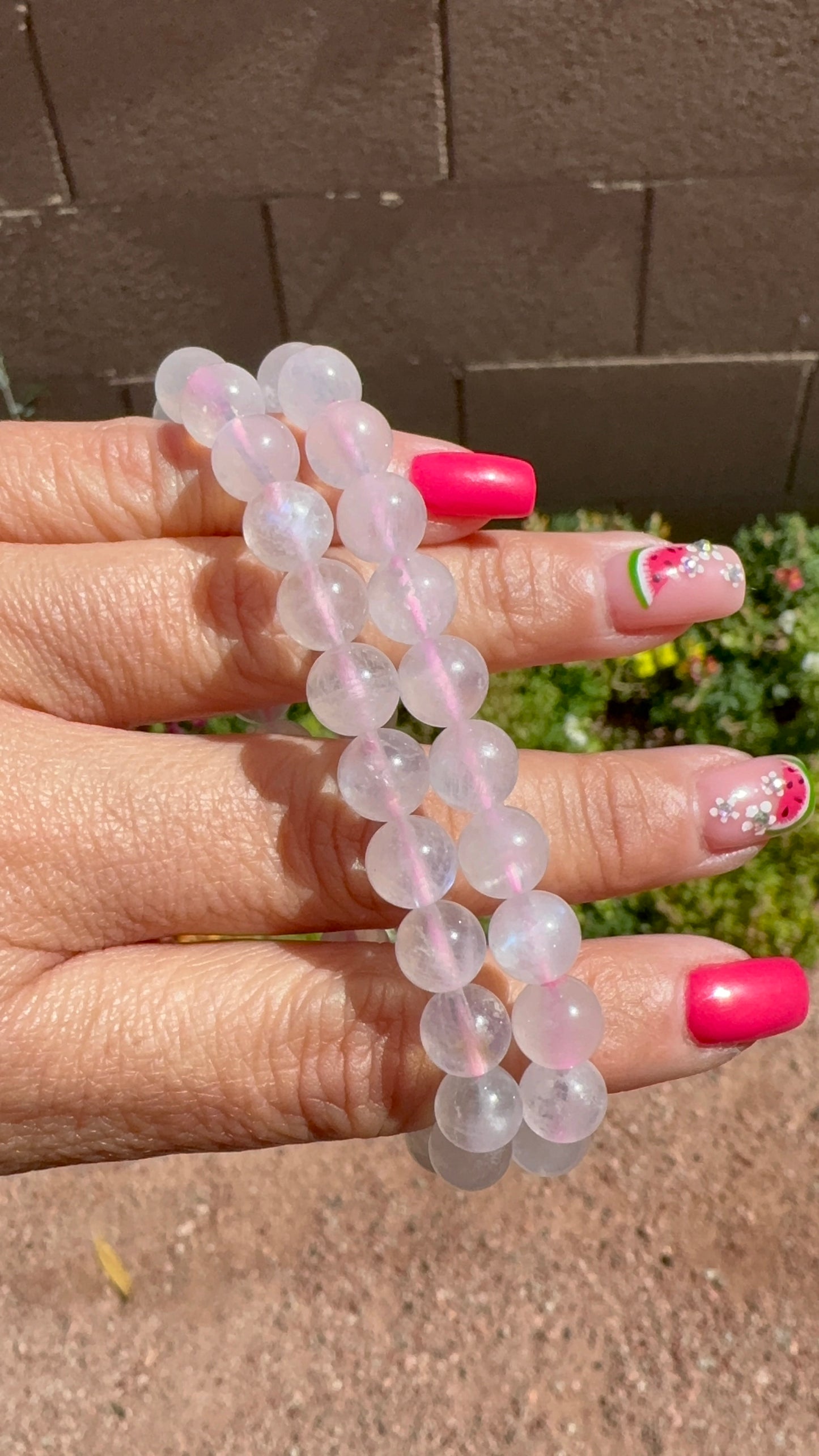 Pink Moonstone Bracelet