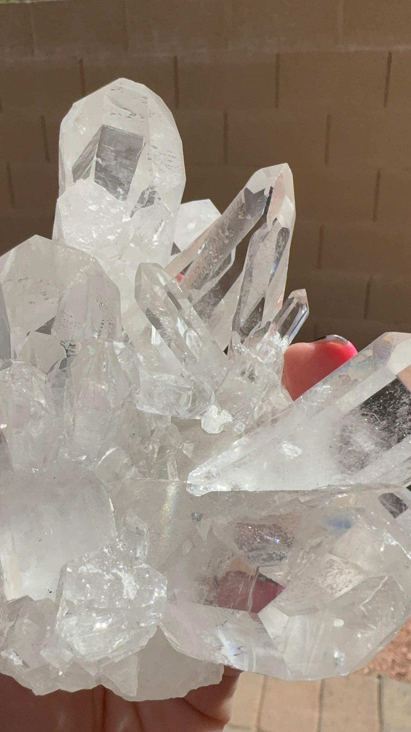 Large High Grade Clear Quartz Cluster Statement Piece