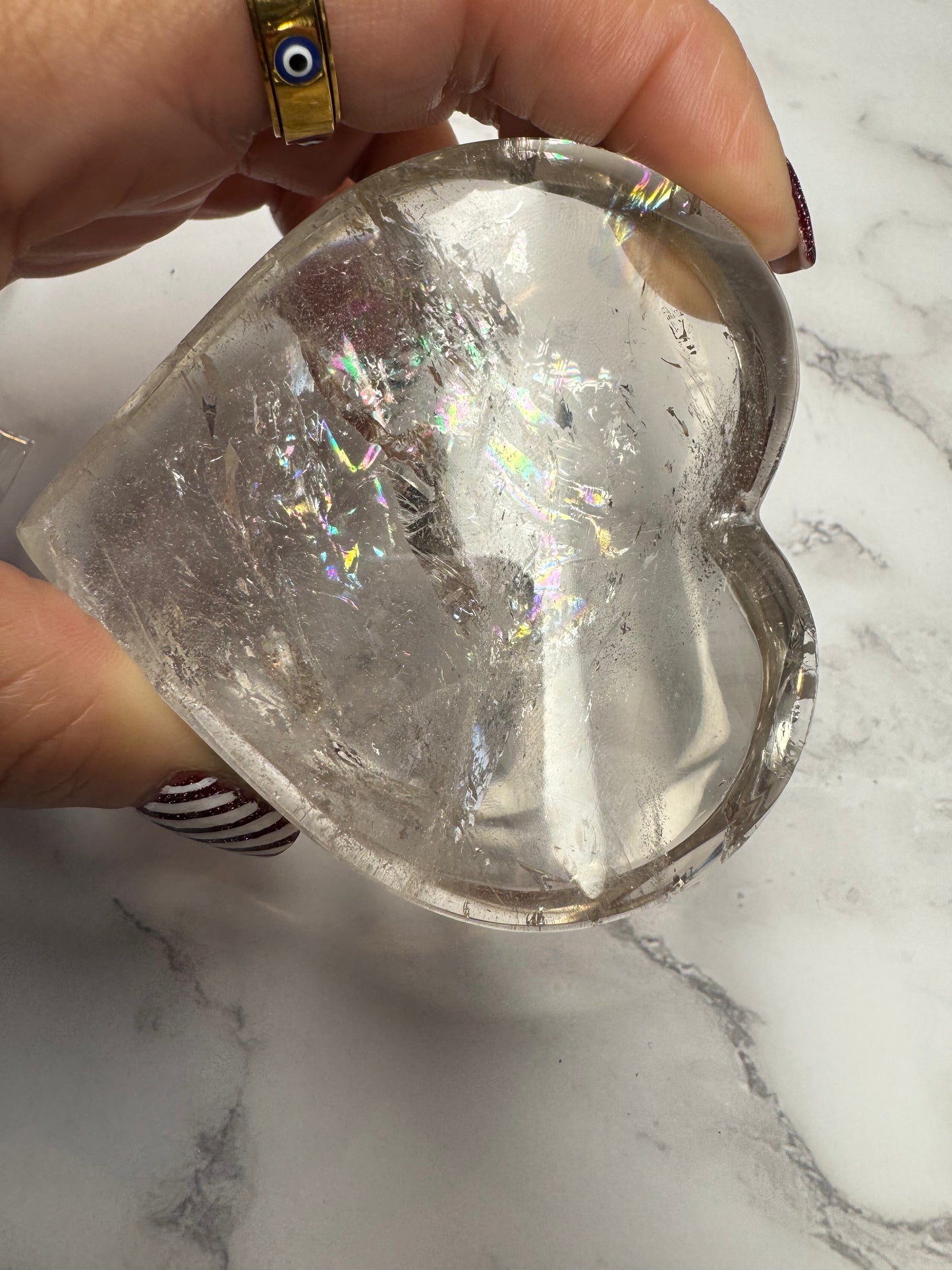Light Smoky Quartz Heart
