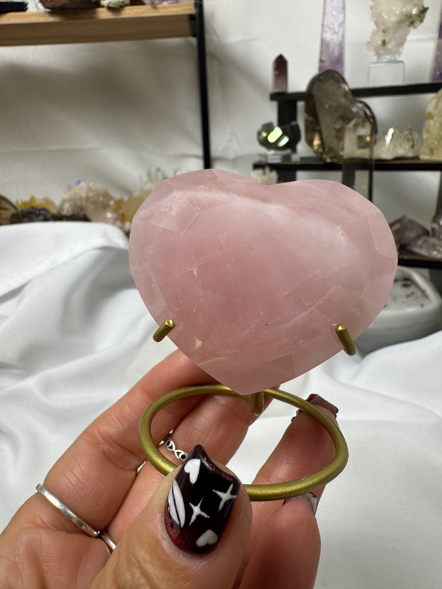 Rose Quartz Heart