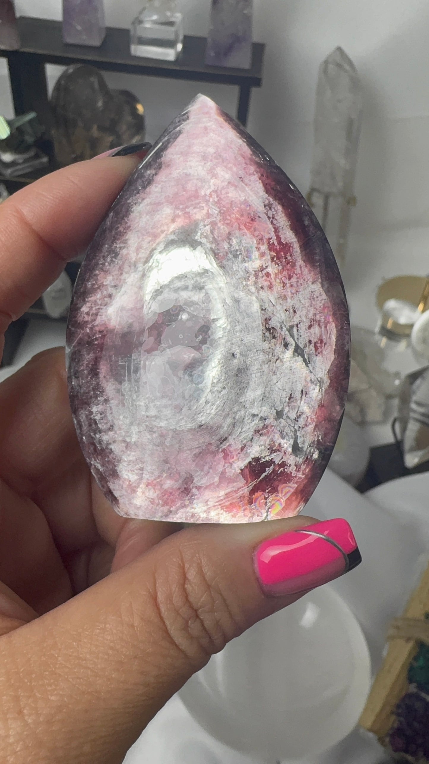 Lepidolite Flame