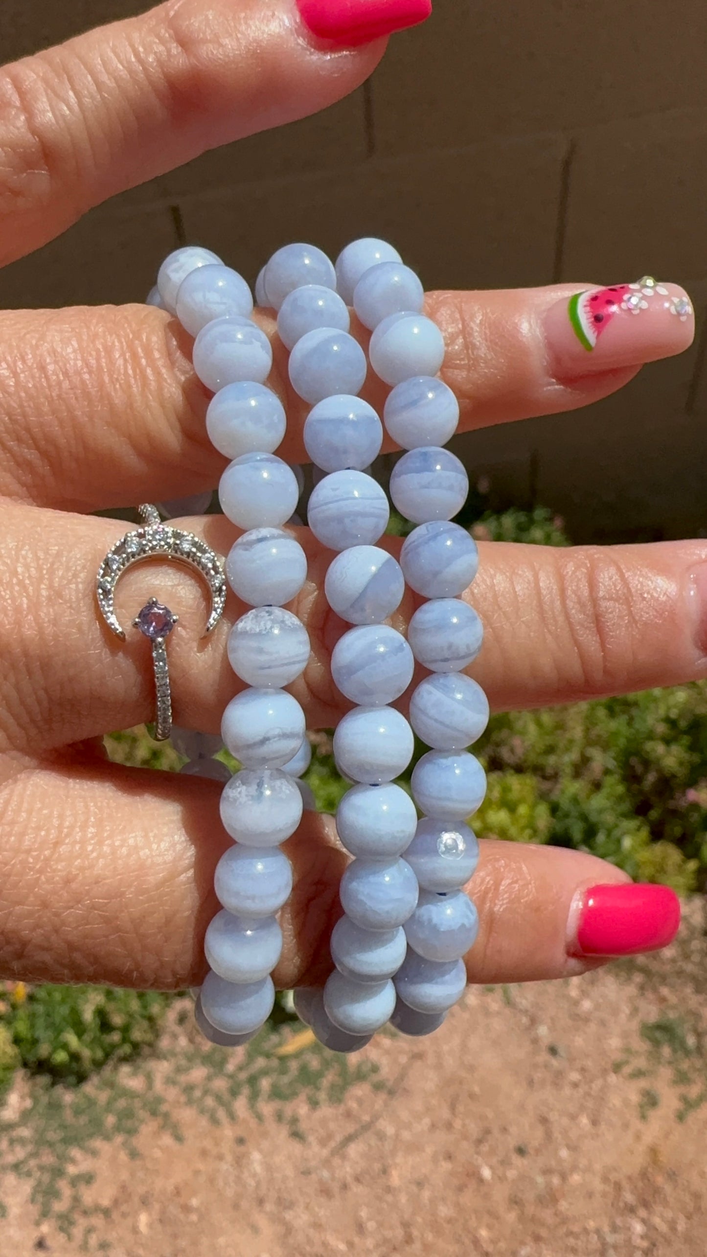 Blue Lace Agate Bracelet