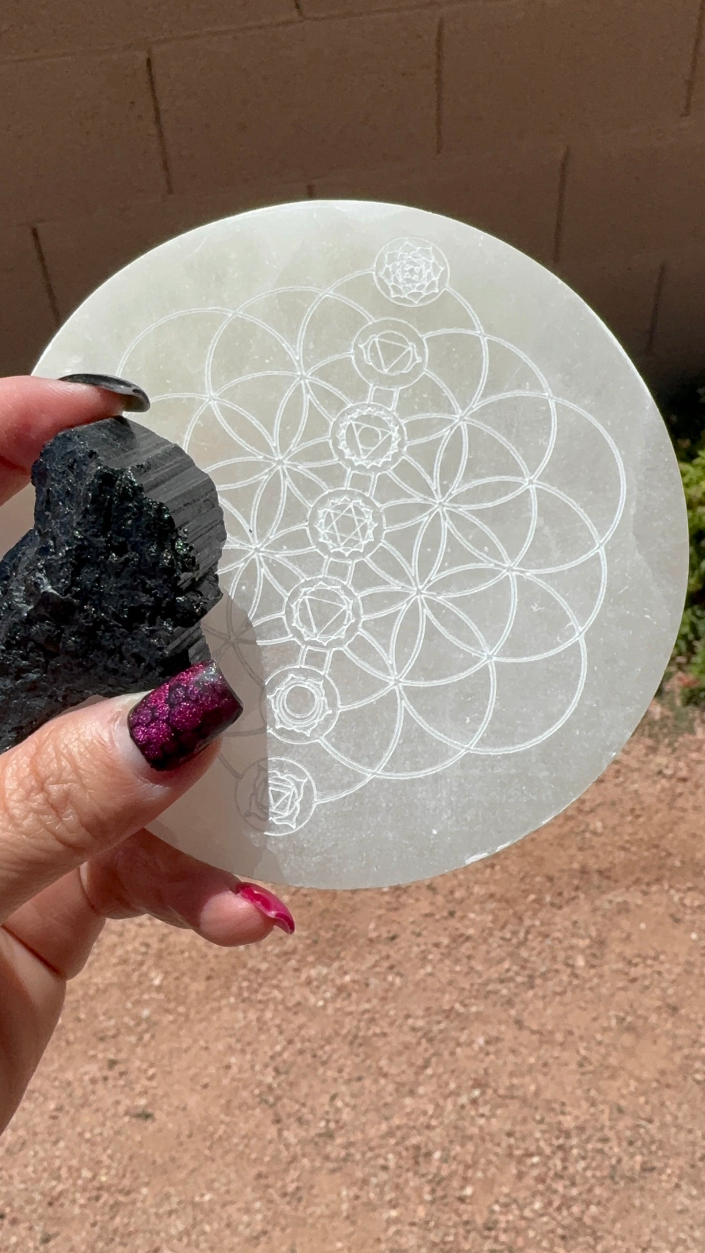 Black Tourmaline & Selenite Medium protection bundle
