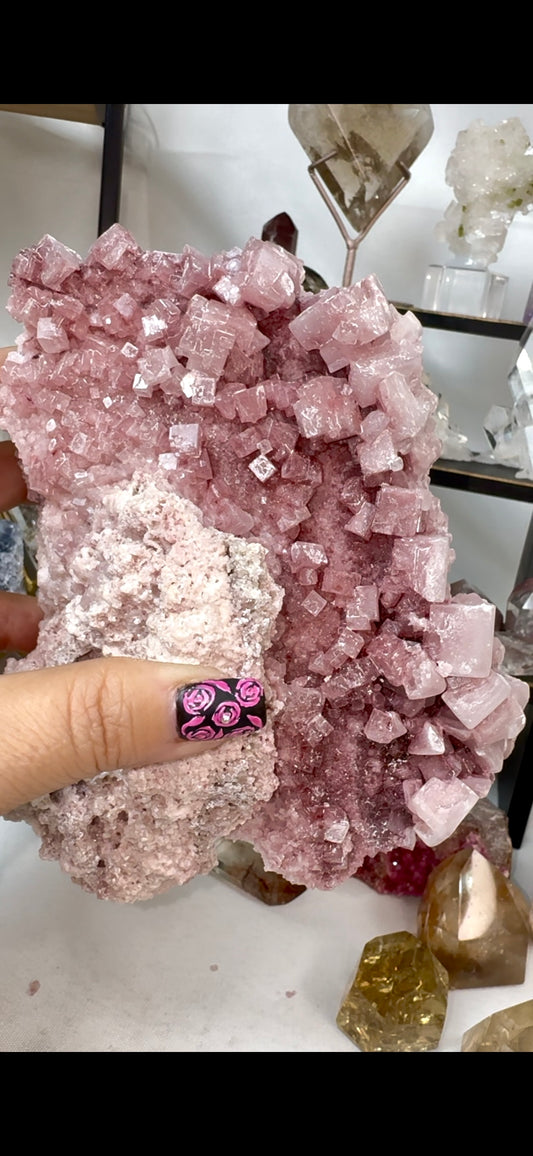 Pink Halite Crystal