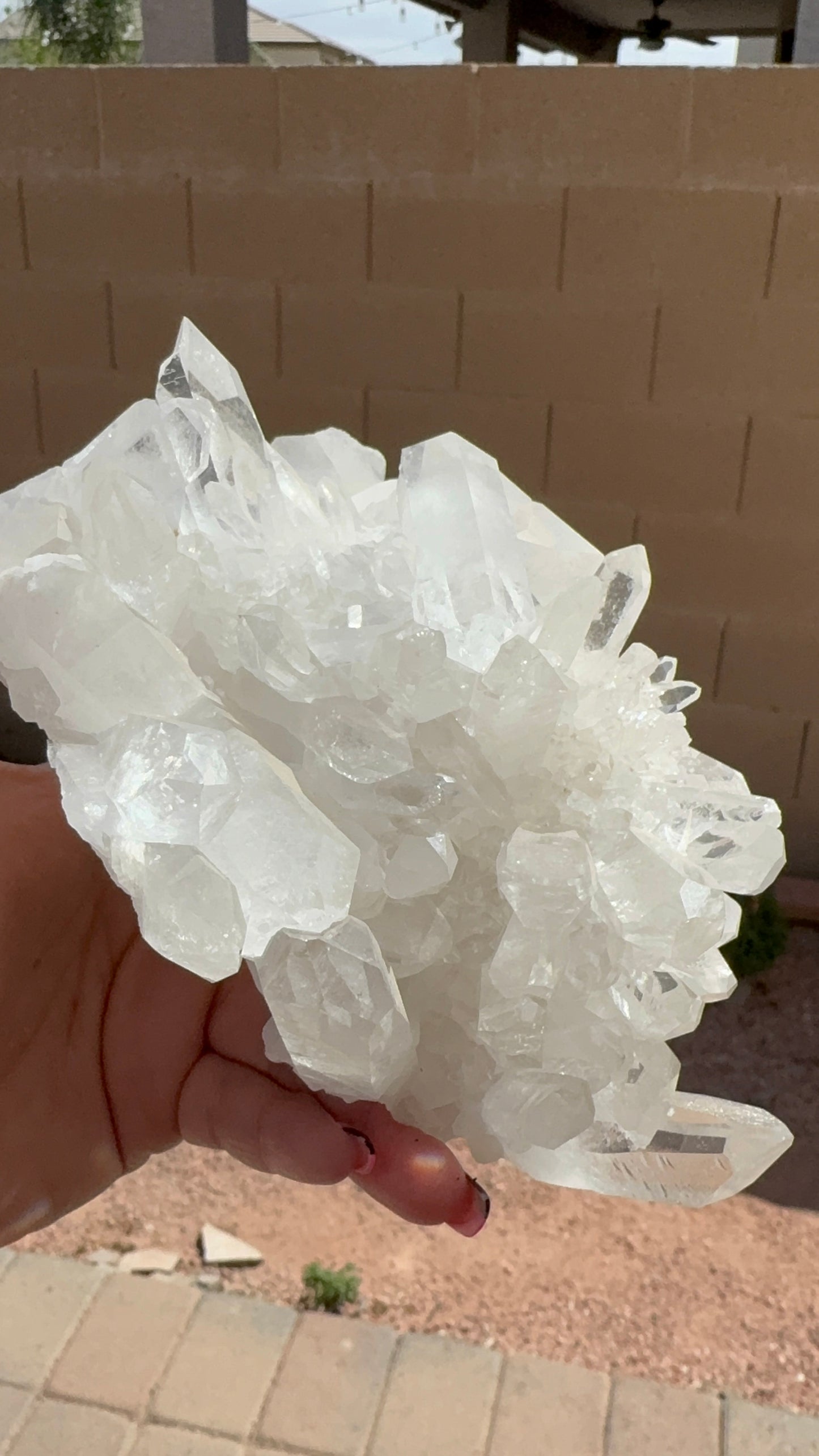 Large Clear Quartz Cluster