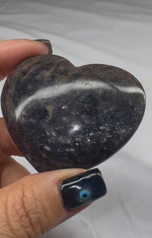 Iolite Heart Shaped Crystal