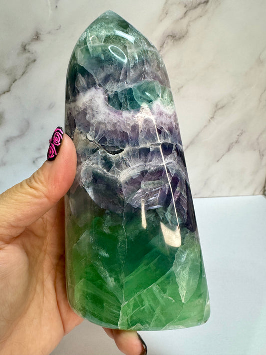 Durango Fluorite Crystal Tower
