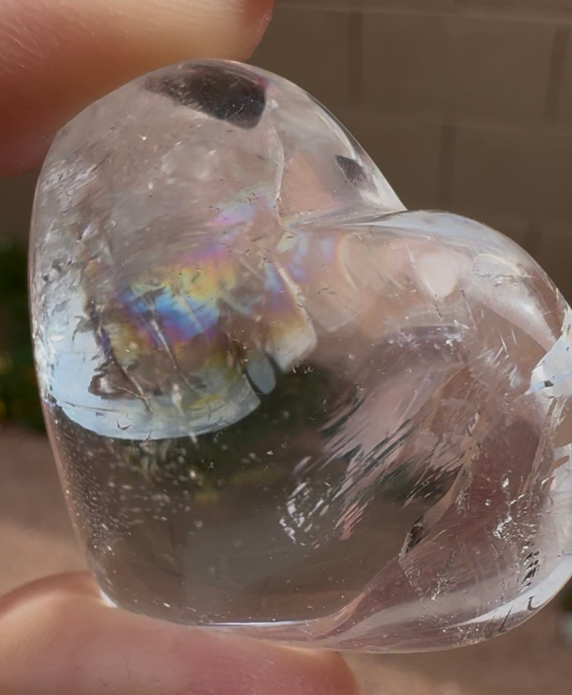 Clear Quartz Heart