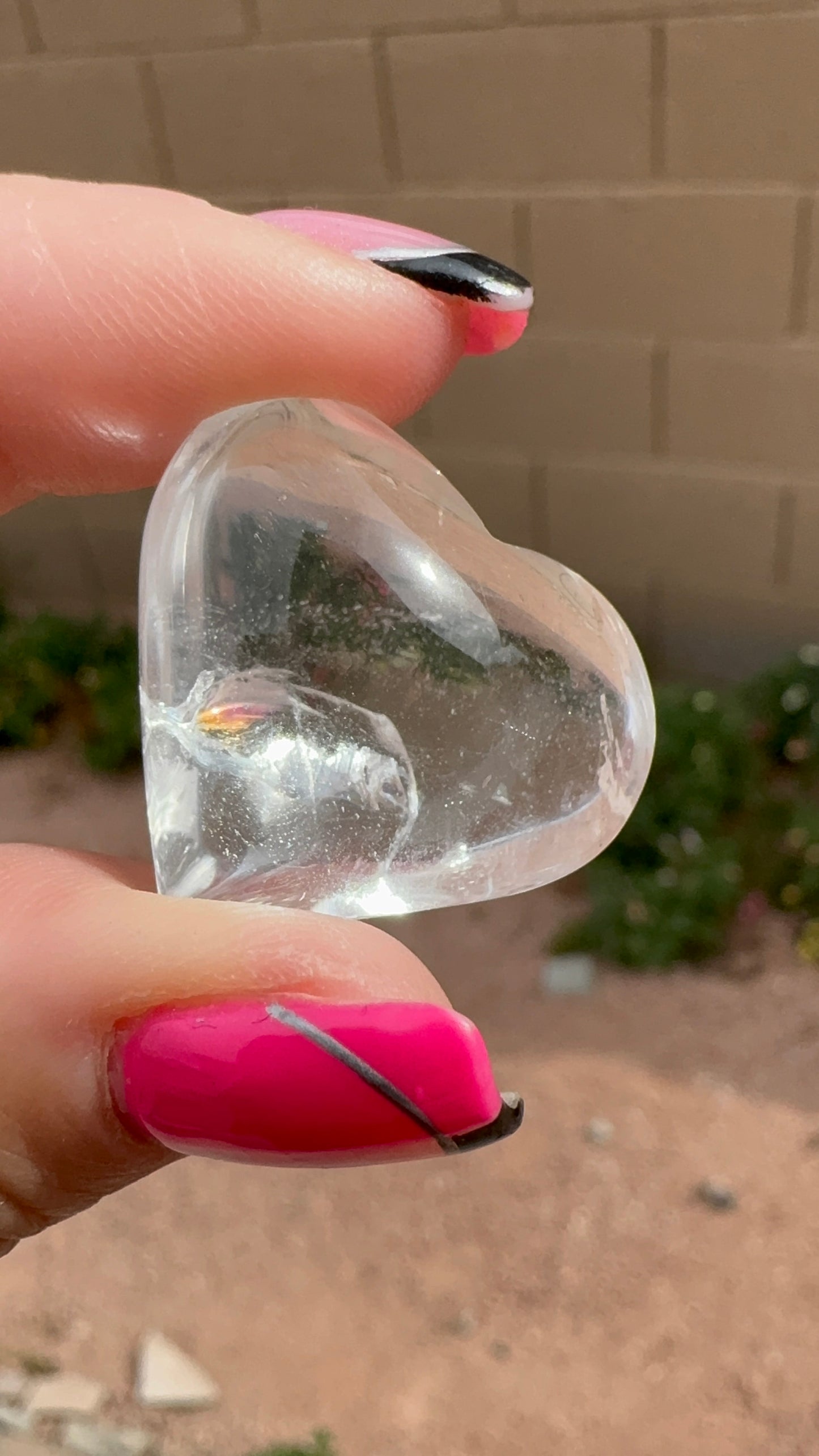 Clear Quartz Heart