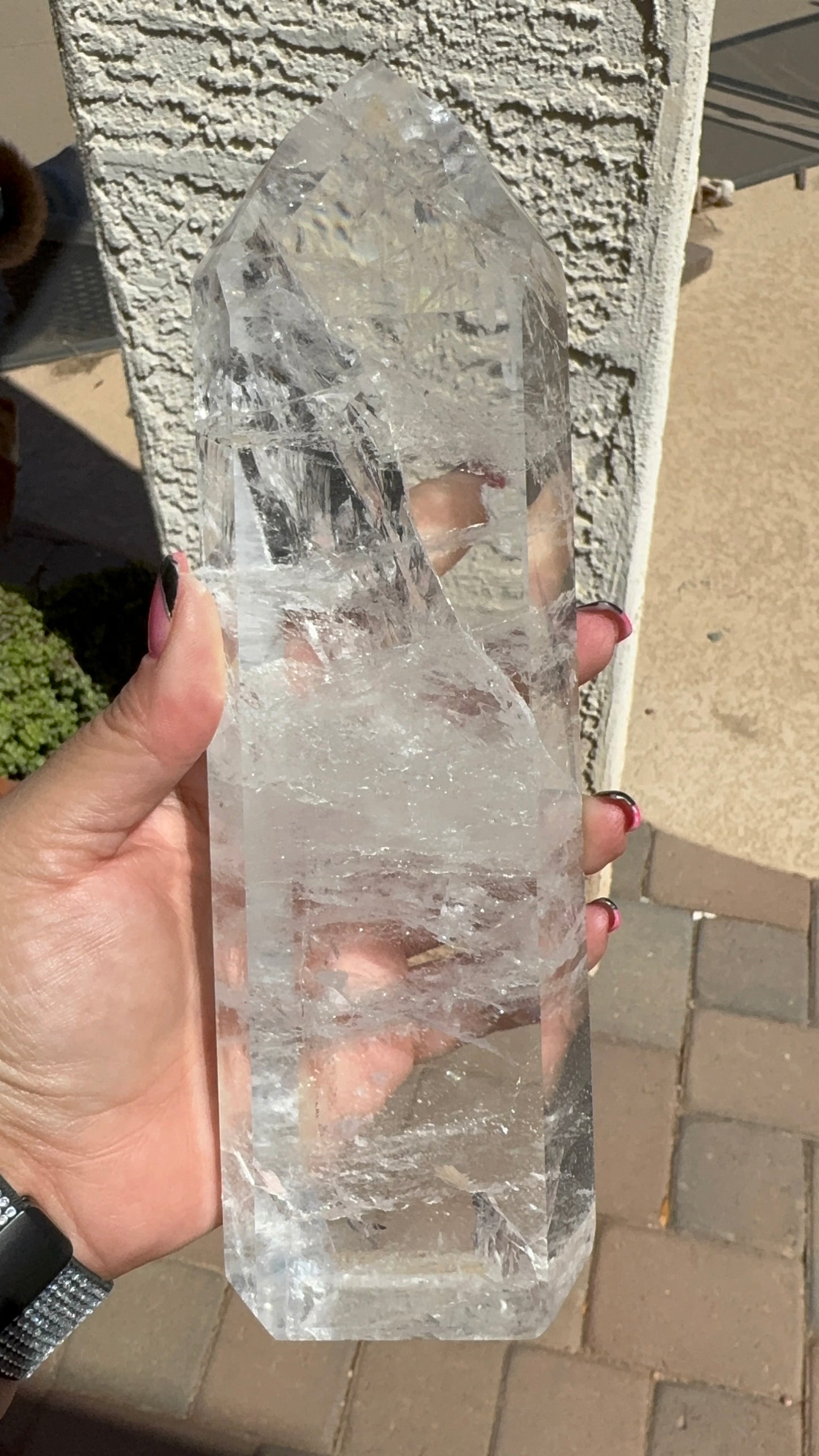Large Clear Quartz Tower