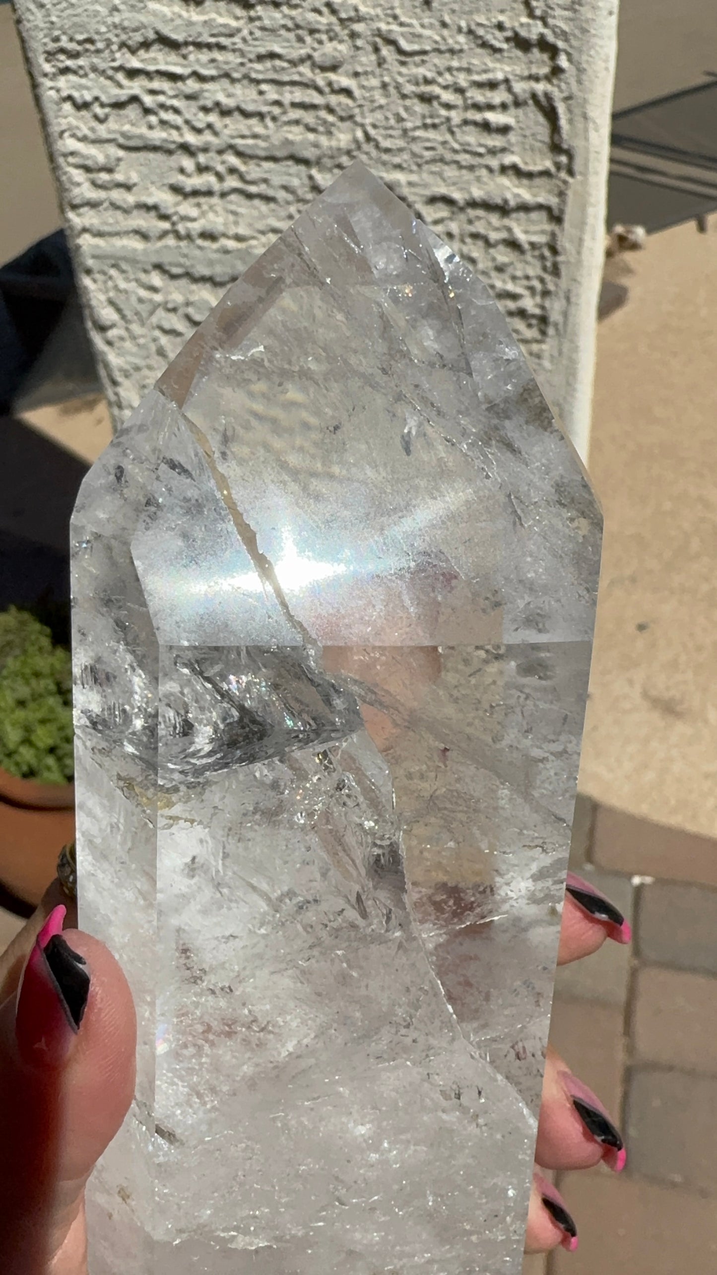 Large Clear Quartz Tower