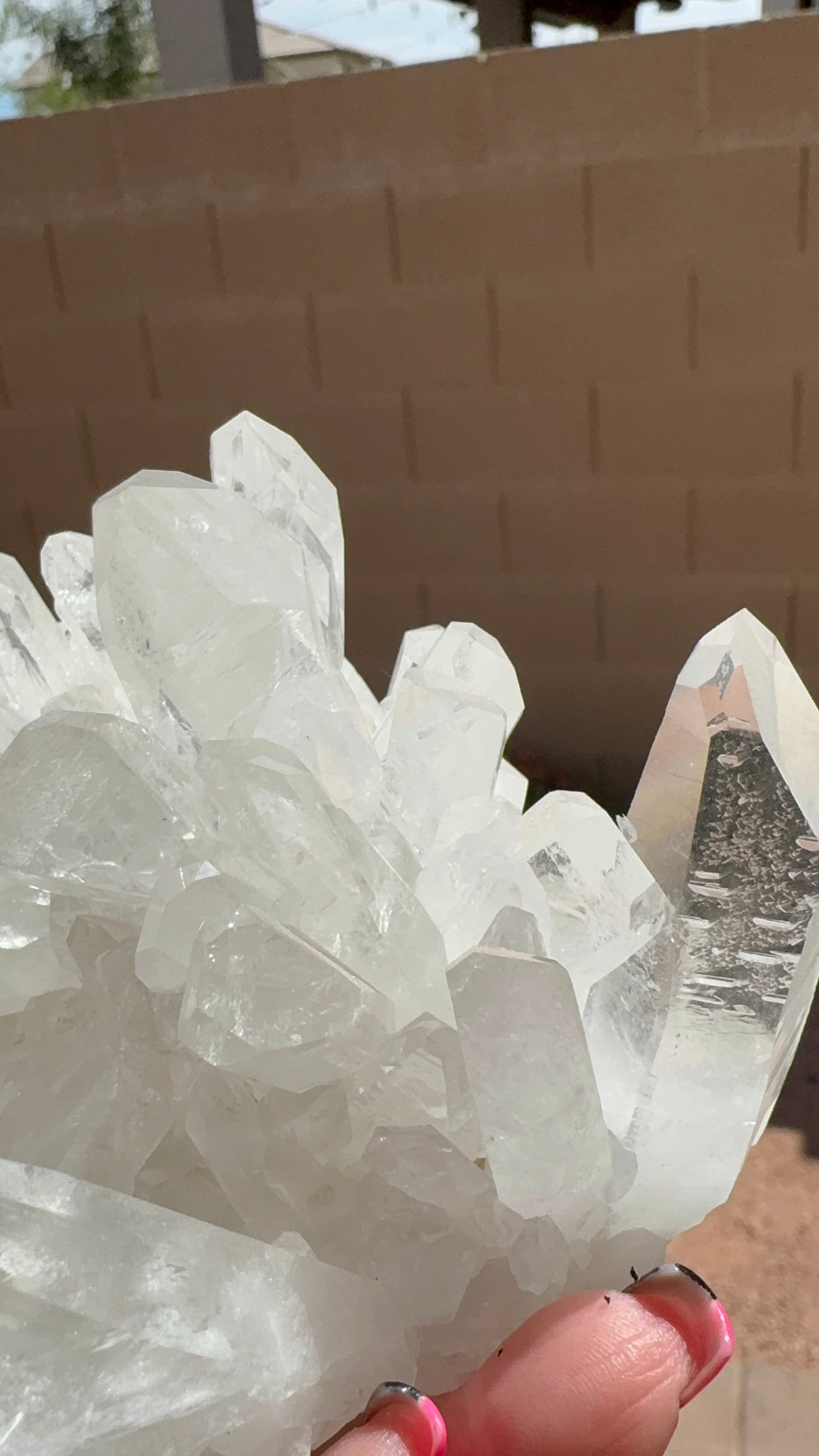 Large Clear Quartz Cluster