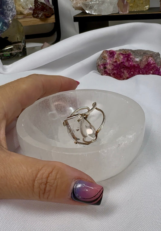 Live - Deep Selenite Bowl small