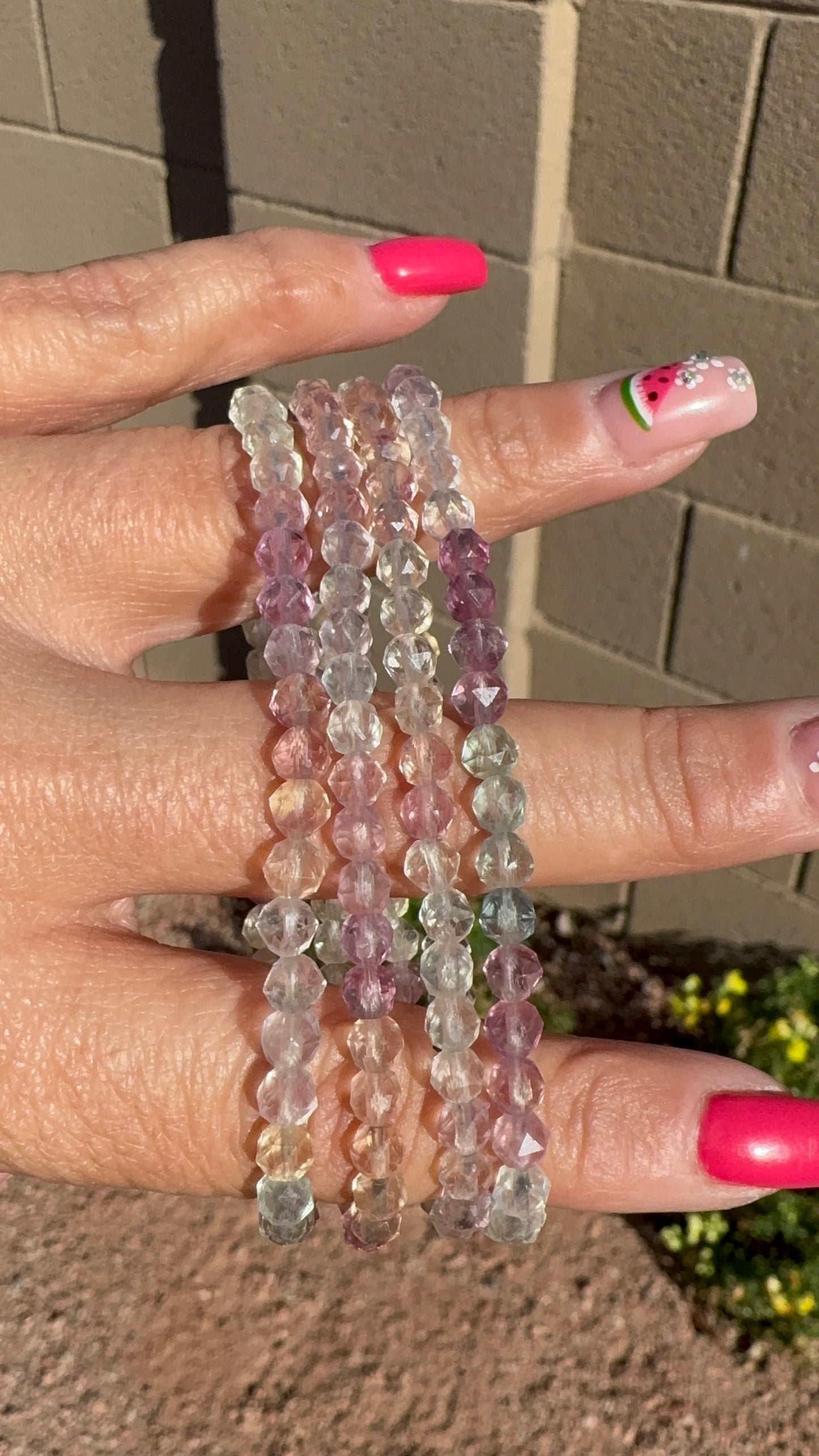 Faceted Fluorite Bracelet