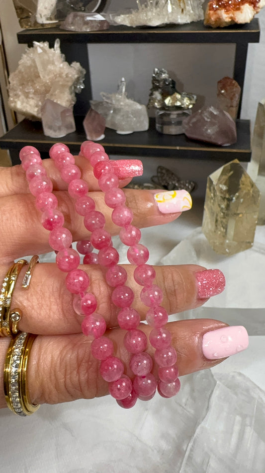 Ice Rhodonite Bracelet