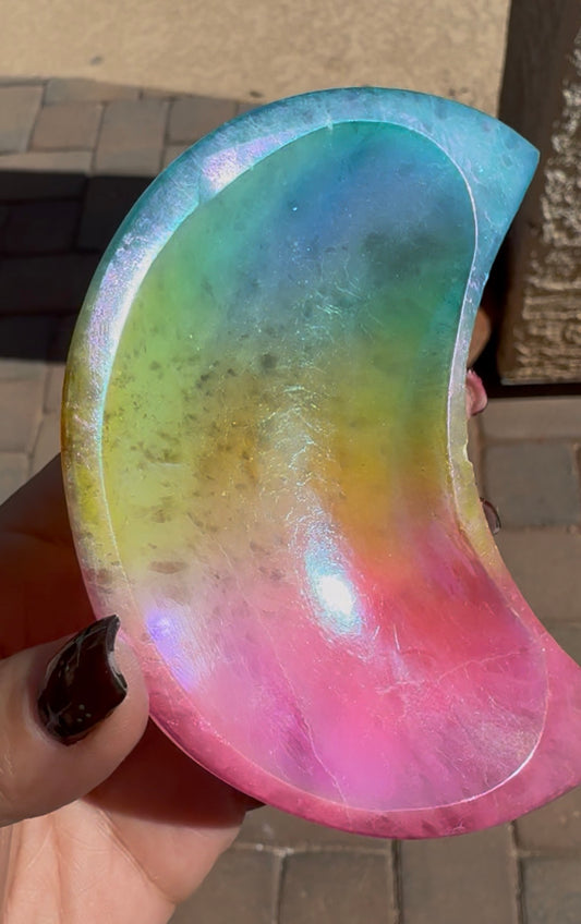 Aura Selenite Moon