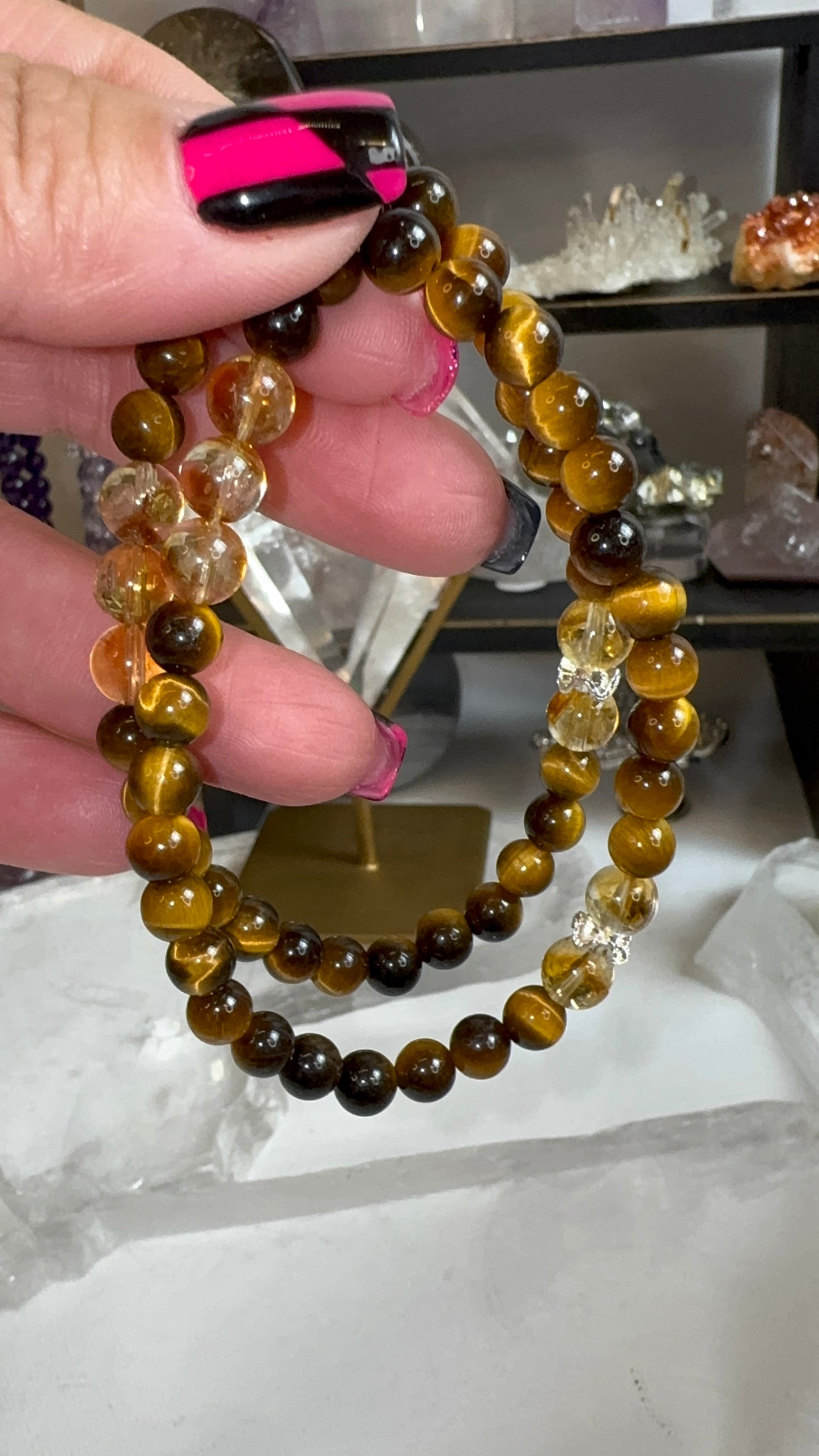 Tigers Eye & Citrine Bracelet