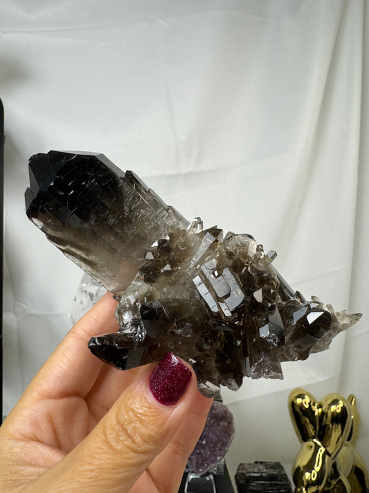 Smoky Quartz Cluster Crystal