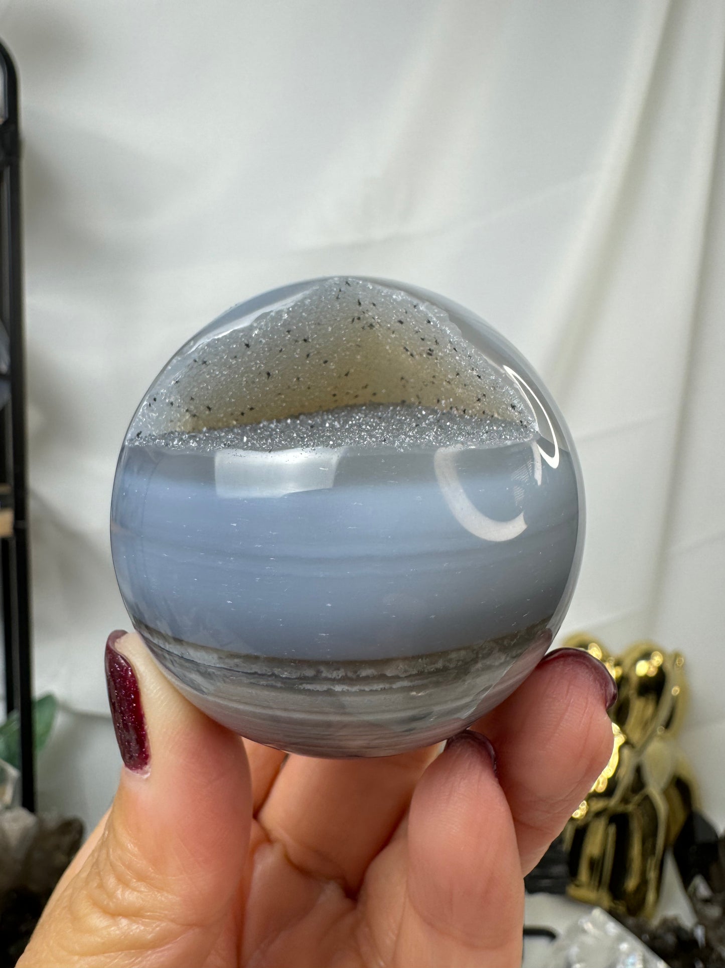 Druzy Agate Sphere Crystal