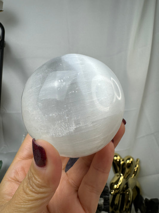 Selenite Sphere Crystal