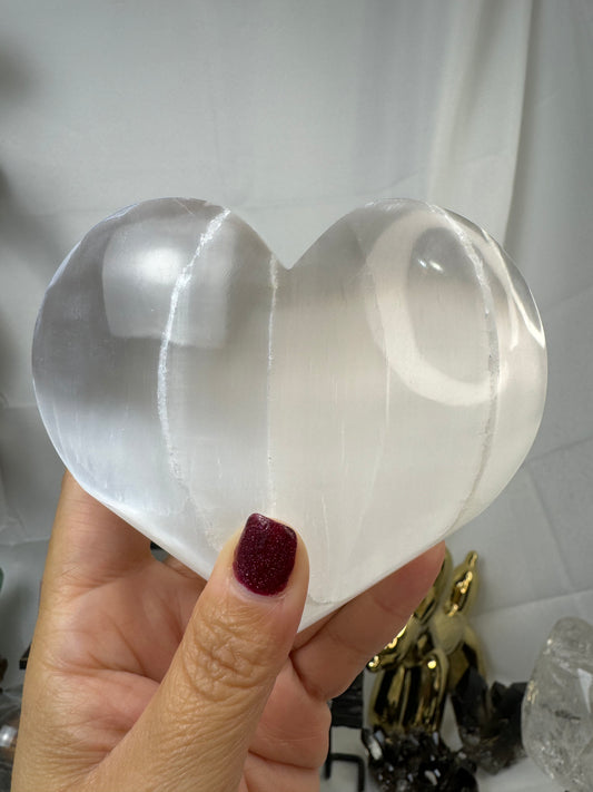 Selenite Heart 1