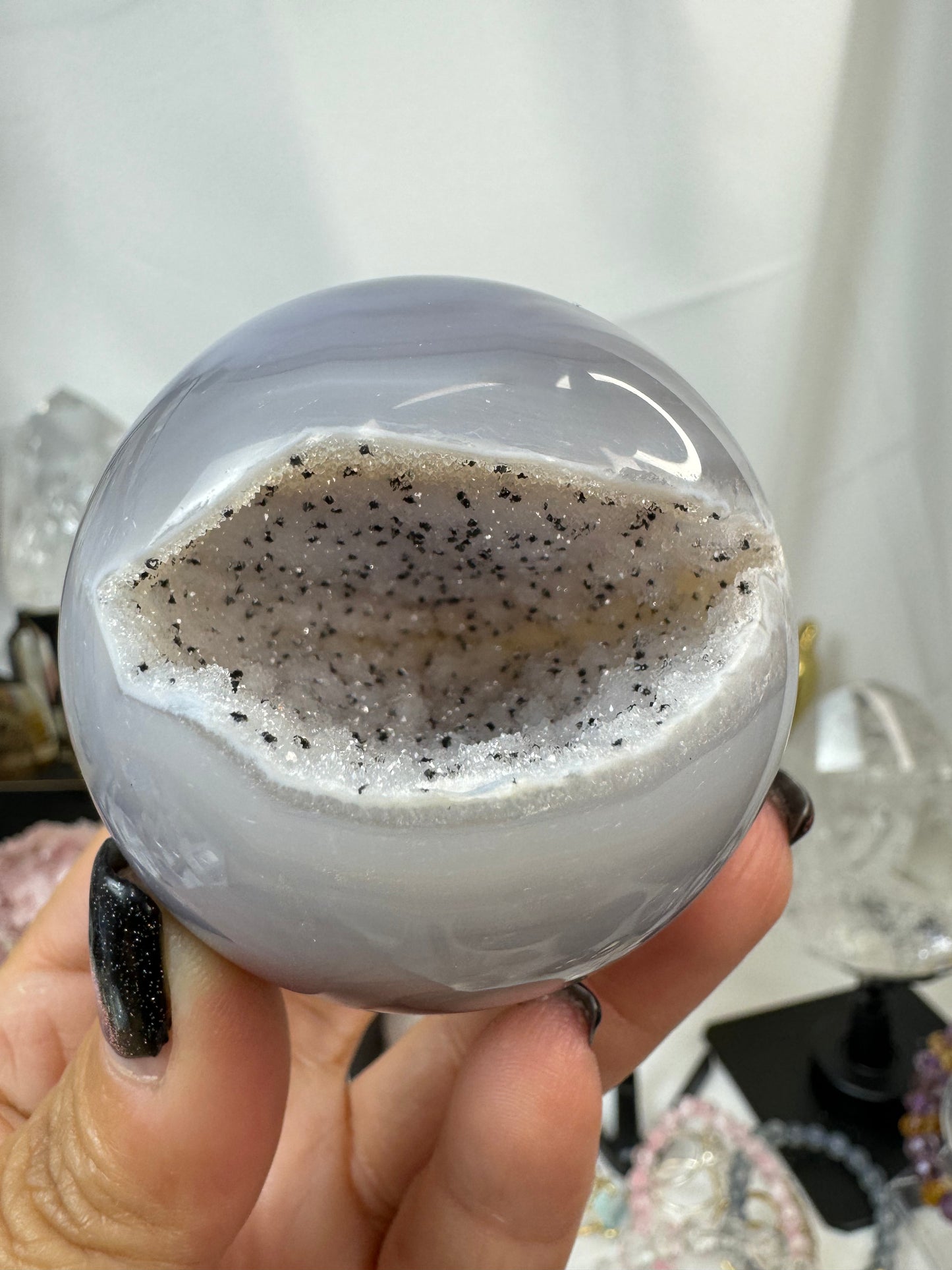 Druzy Agate Sphere Crystal