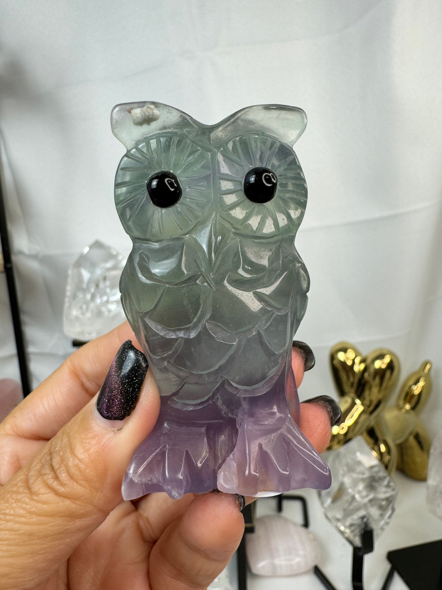 Fluorite Owl Crystal