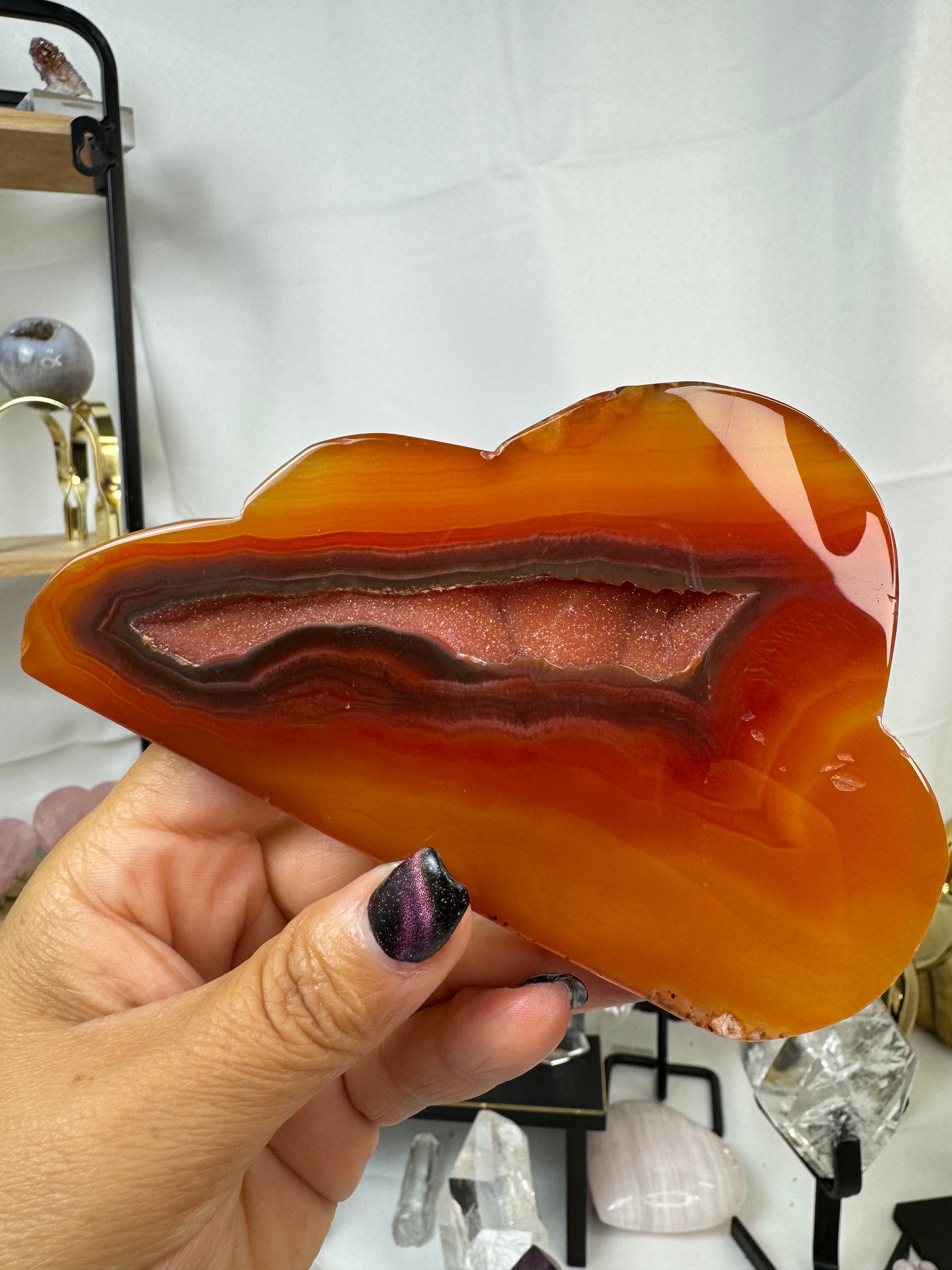 Carnelian Cloud Shaped Crystal