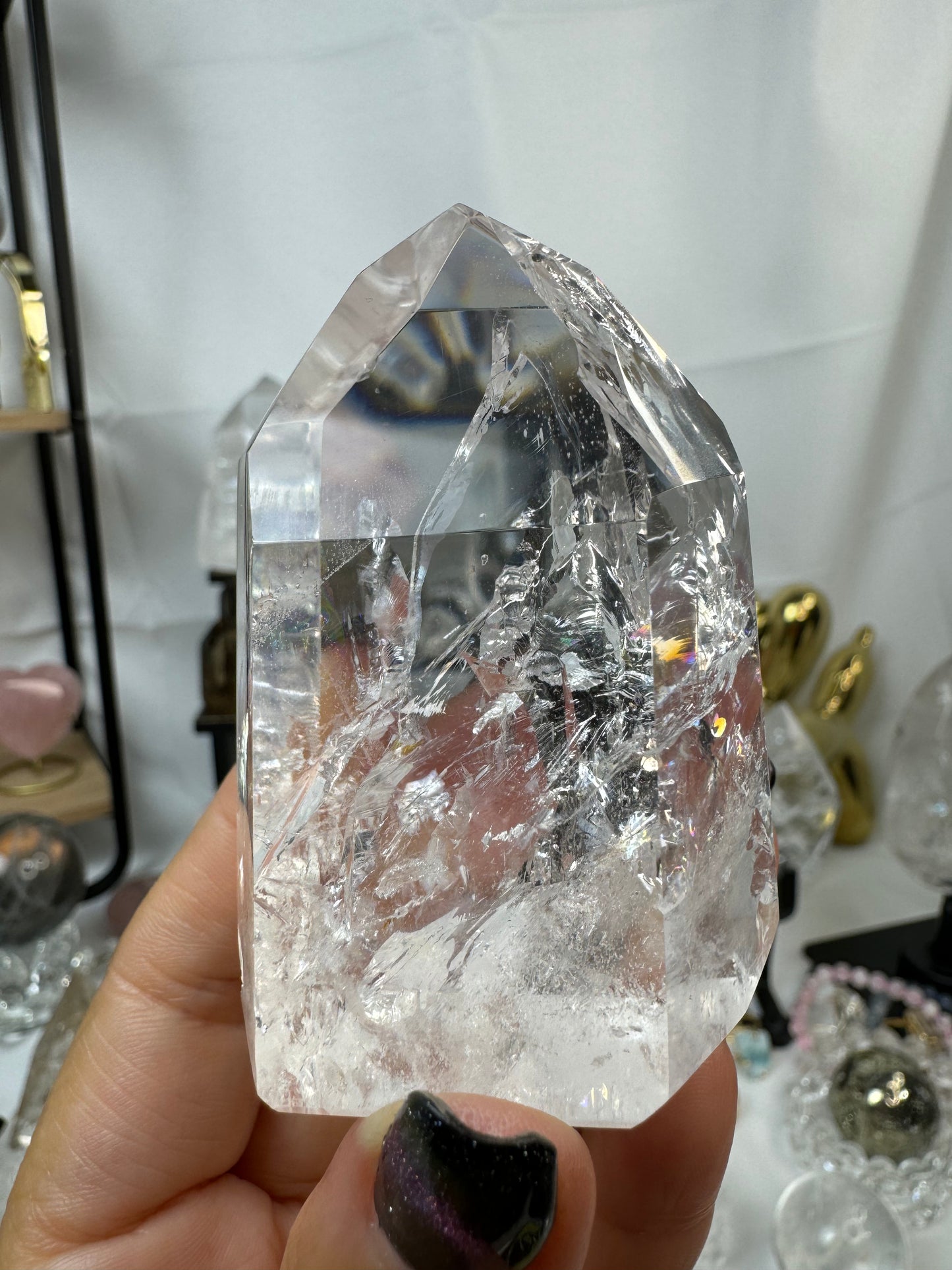 Clear Quartz Crystal Tower