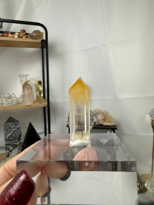 Mango Quartz Point Crystal