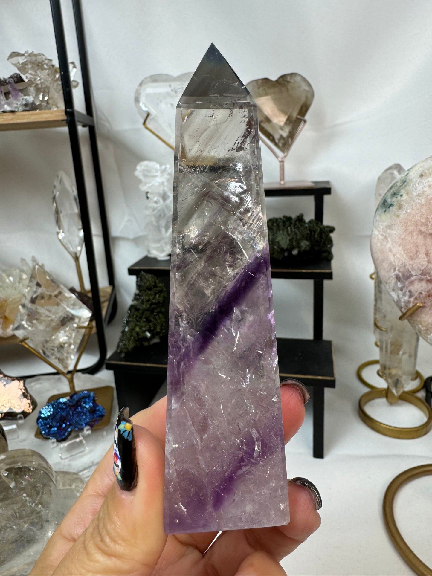 Phantom Amethyst Obelisk Crystal