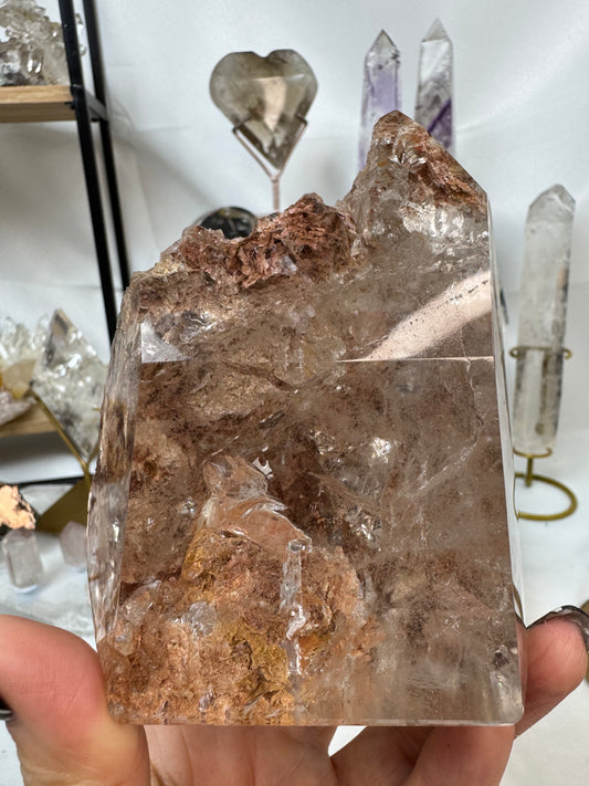 Lodolite Quartz Tower Crystal