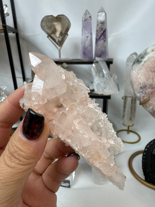 Himalayan Pink Lithium Cluster Crystal