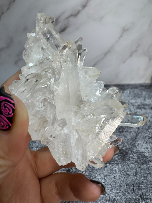 Clear Quartz Crystal Cluster