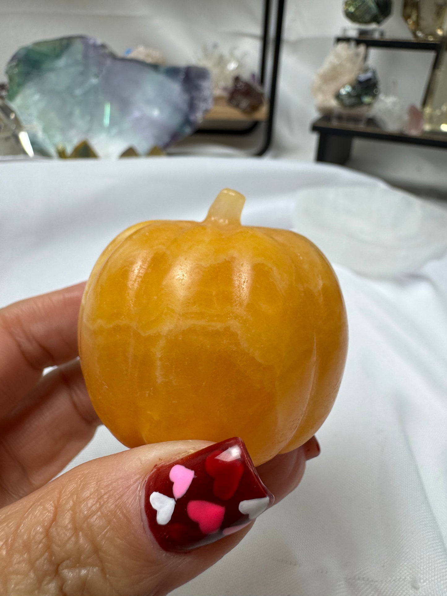 Orange calcite pumpkin
