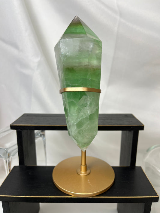 Green Fluorite DT on Stand