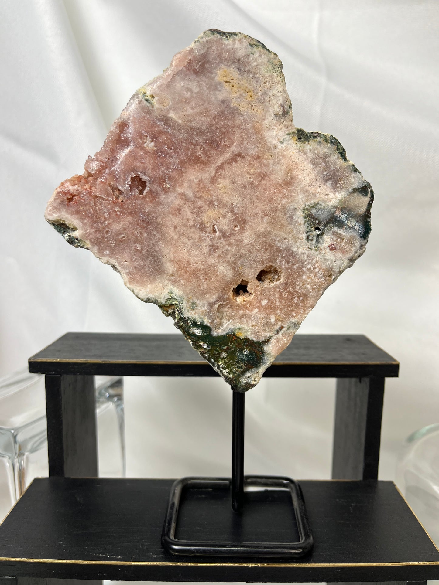 Pink Amethyst Freeform Crystal on Stand