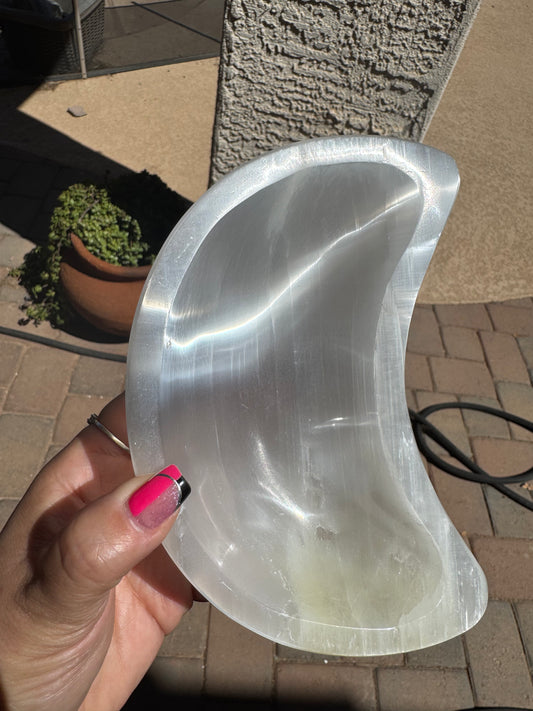 Silky Selenite Moon