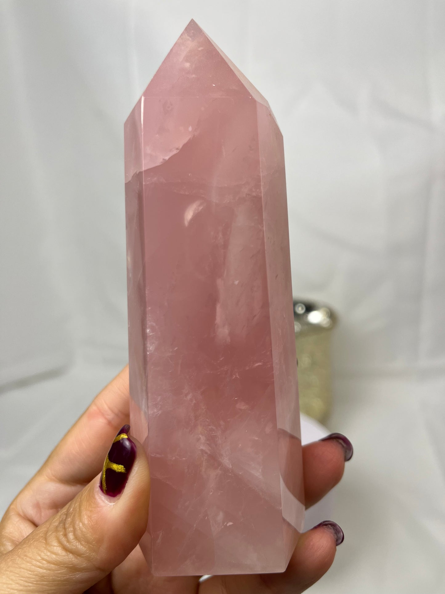 Rose Quartz Tower Crystal