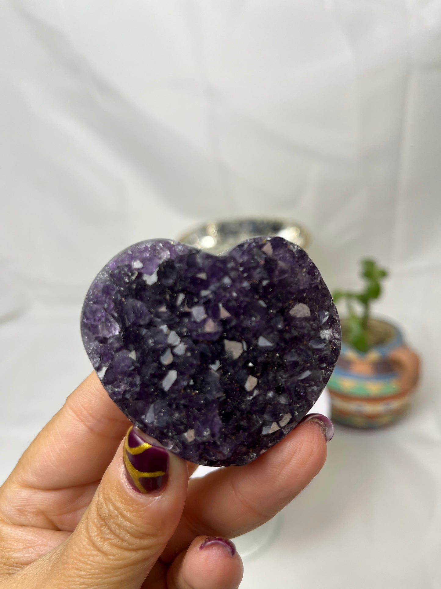 Amethyst Heart Shaped Crystal