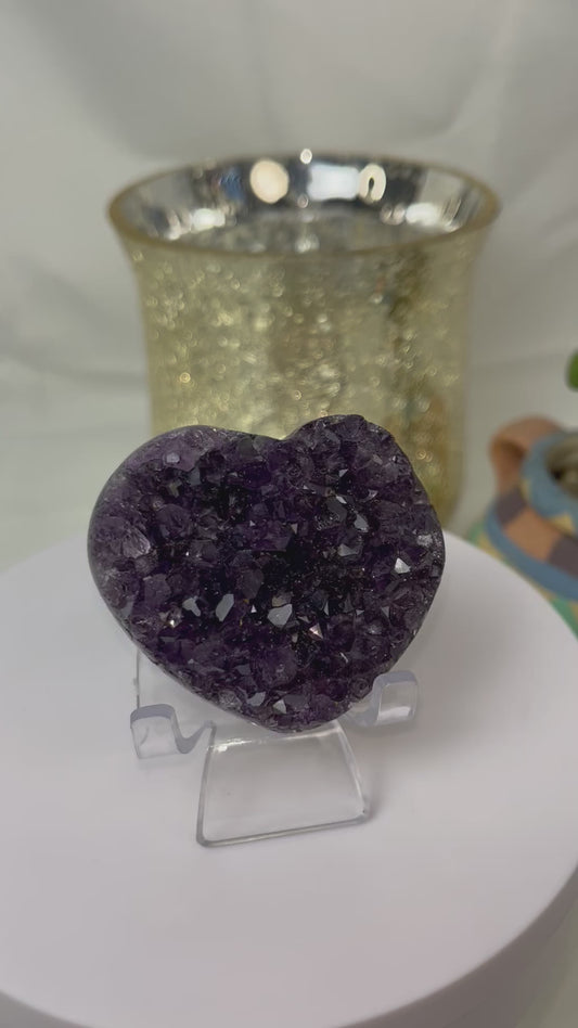 Amethyst Heart Shaped Crystal